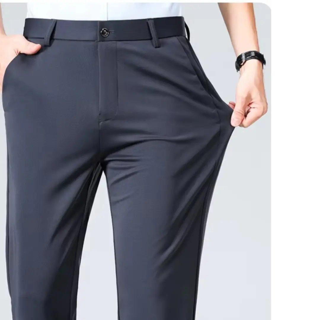 Men’s Tailored Comfort Dress Pants – Buy 1 Get 2 | Elegant Stretch Business Trousers
