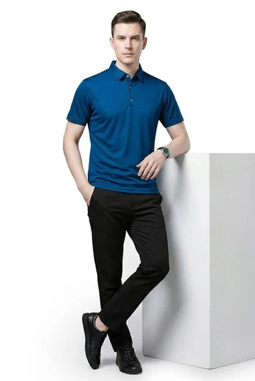 Men's Business Casual Summer Polo Shirt