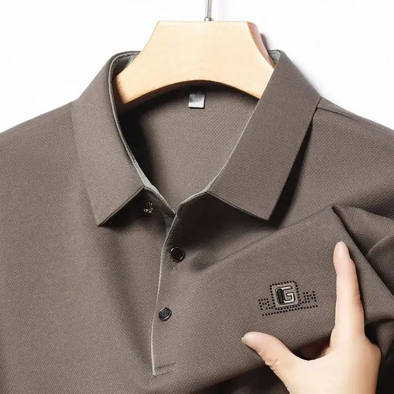 Men's Business Casual Short Sleeve Polo Shirt