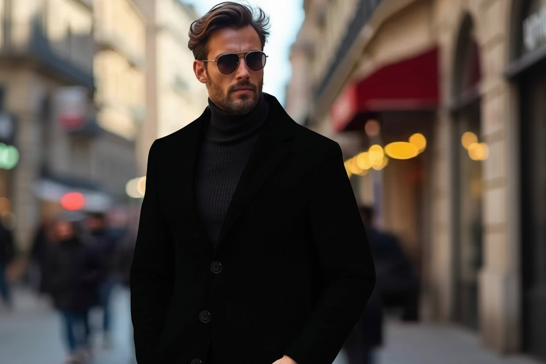 Men's Tweed Overcoat