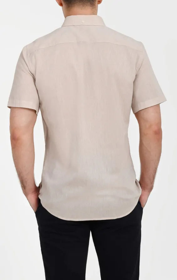 Men's Linen Short Sleeve Shirt