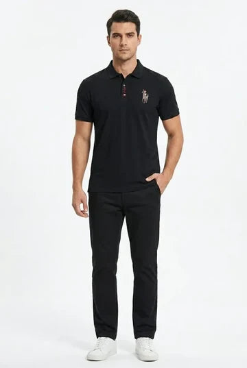 Men's Embroidered Casual Fashion Polo Shirt
